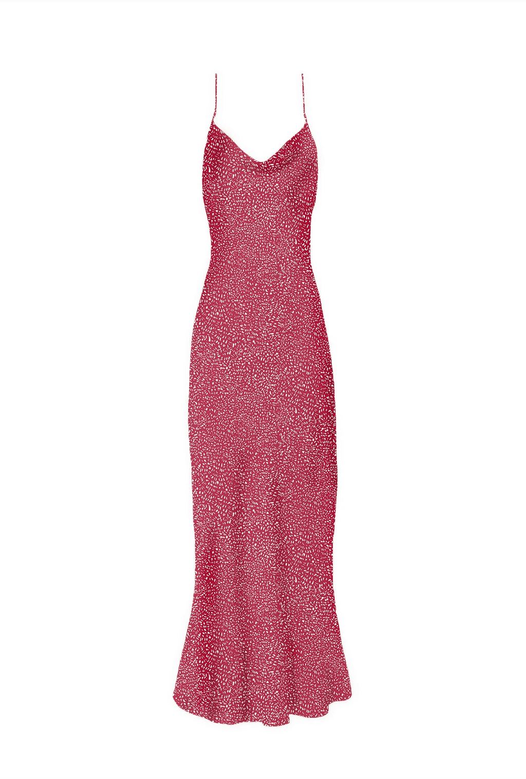 90s Icon V Slip Dress - Confetti Red